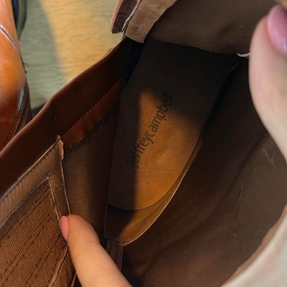 Jeffrey Campbell Brown Leather Platform Boots - Picture 7 of 7